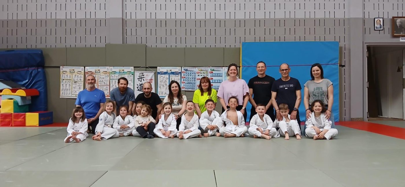 EVEIL : Entrainement avec les parents avril 2026 : Un beau moment de partage sur les tatamis